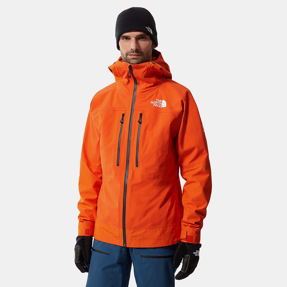 The North Face Summit L5 Futurelight™ Ανδρικα Αδιάβροχο Μπουφάν - Κοκκινα Πορτοκαλι (HFAZ50694)